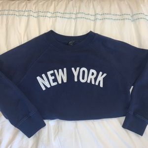 women’s size small j crew “new york” sweatshirt